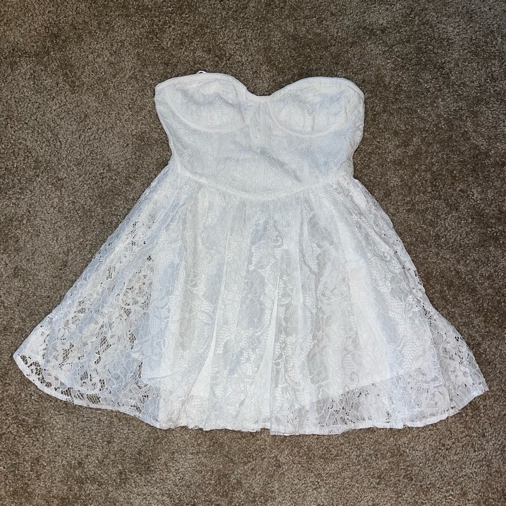 NWT 12th Tribe White Lace Romper